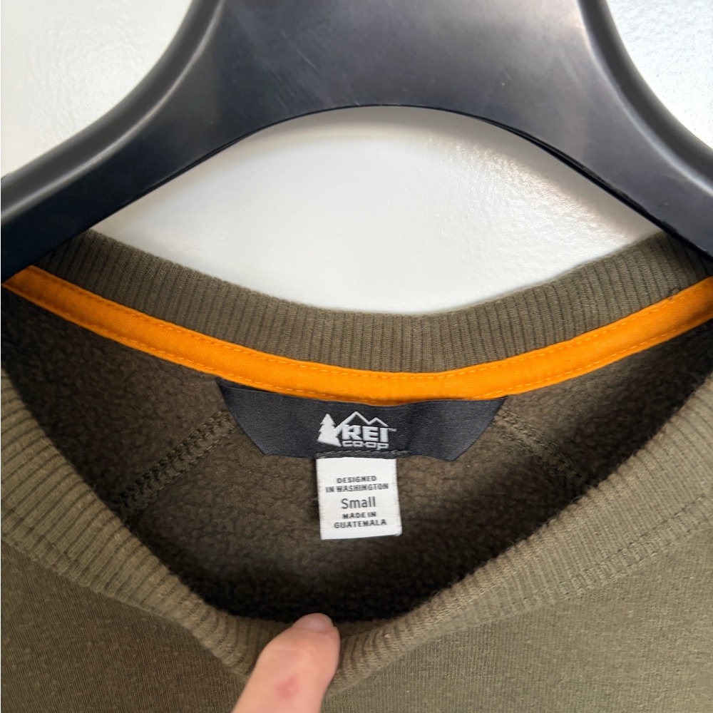 REI Olive Green Crewneck Sweatshirt - Picture 3 of 3